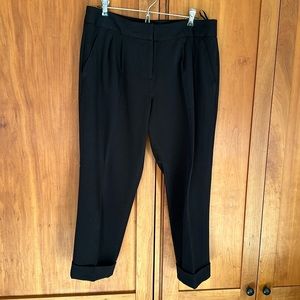 Atelier Luxe Women's Black Cropped Dress Pants Size 10
